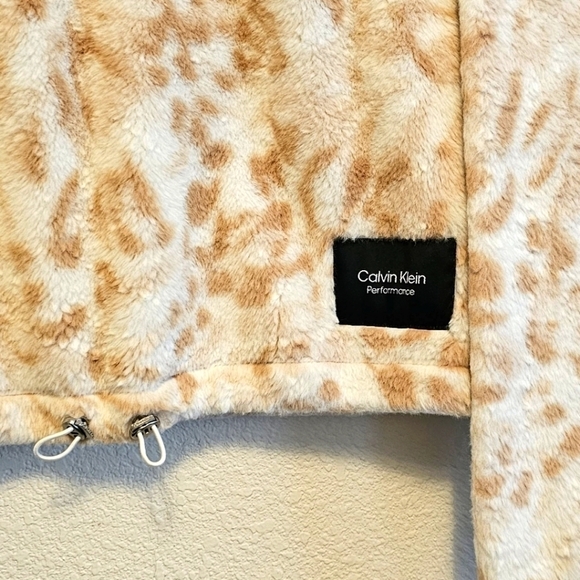 Womens Calvin Klein Performance Fleece Pullover Cropped Jacket size s - Picture 2 of 4